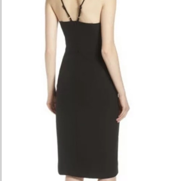 Harlyn Black Lace Up Tank Sheath Cocktail Dressh20 - Picture 2 of 7